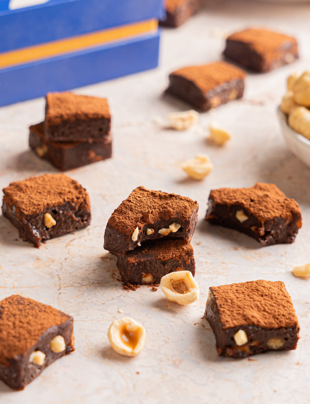 Hazelnut Ganache Squares