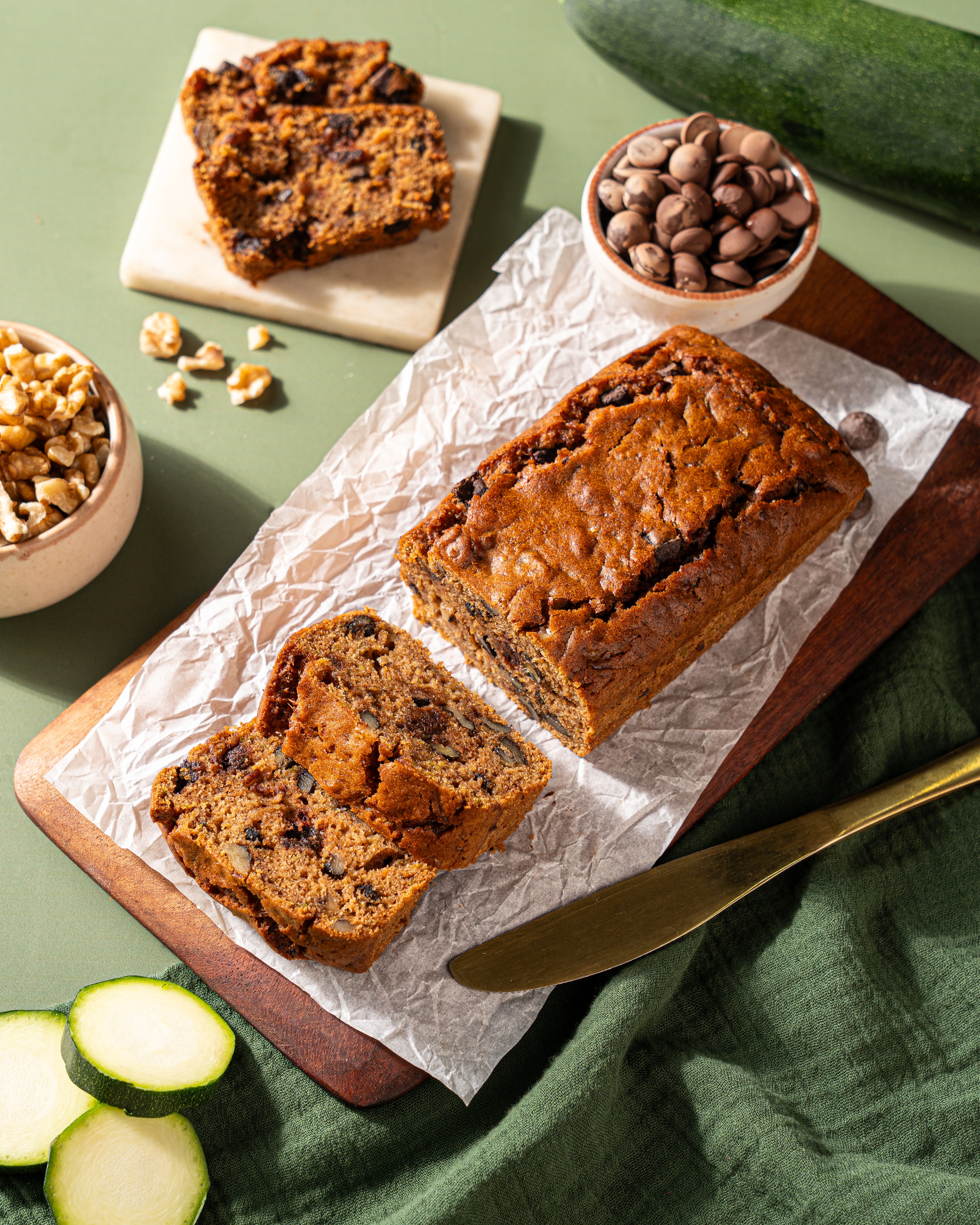 Zucchini Dark Chocolate Loaf