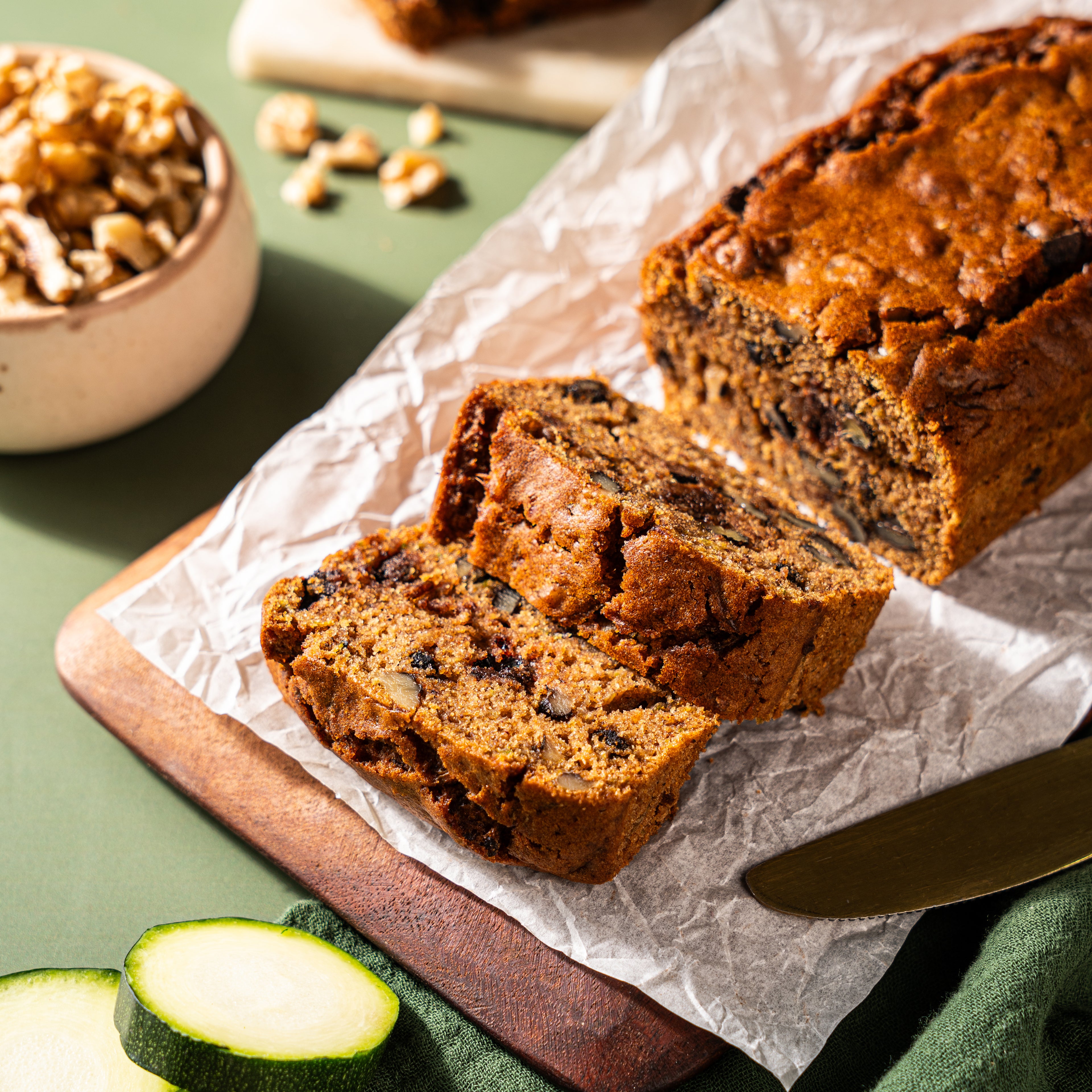 Zucchini Dark Chocolate Loaf