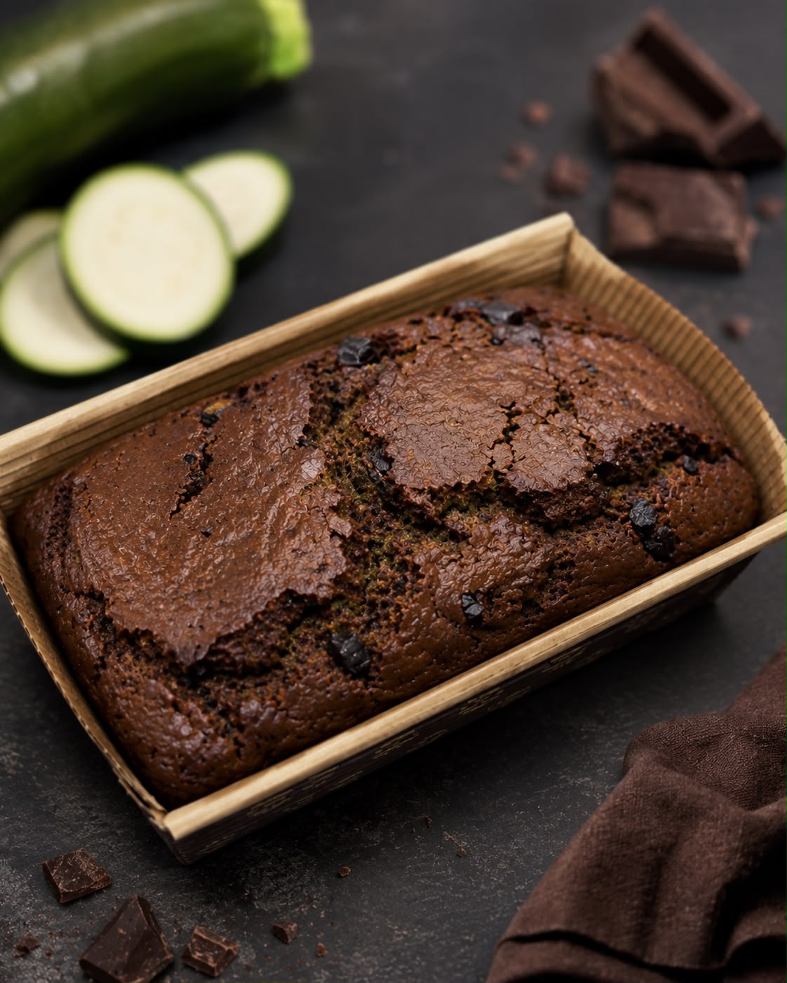 Zucchini Dark Chocolate Loaf